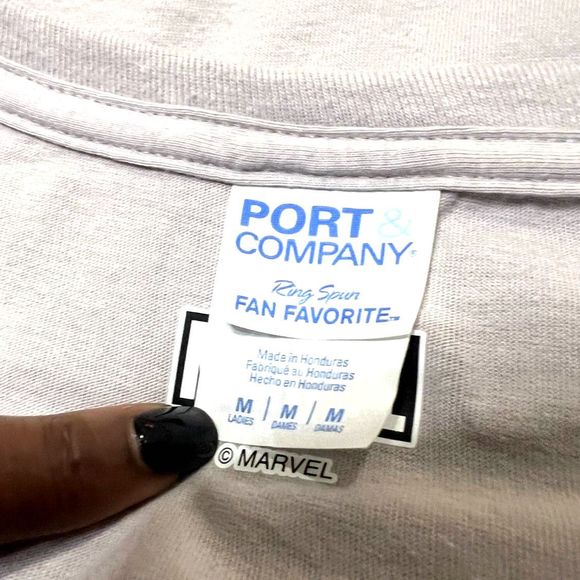 Marvel Spider-Man Across The Spider-Verse Part 1 Womens Pink Logo Tee SZ M:NWOT - Picture 4 of 5